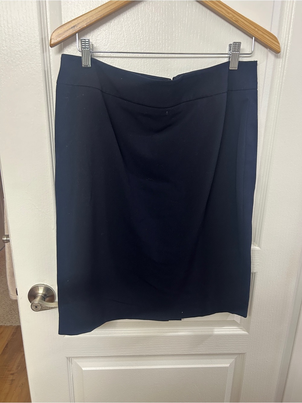 Nine West Navy Midi Pencil Skirt